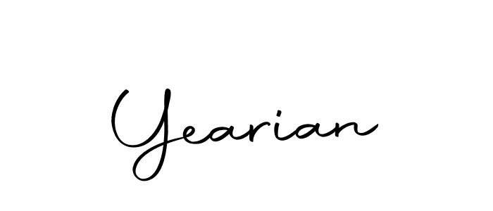 The best way (Autography-DOLnW) to make a short signature is to pick only two or three words in your name. The name Yearian include a total of six letters. For converting this name. Yearian signature style 10 images and pictures png