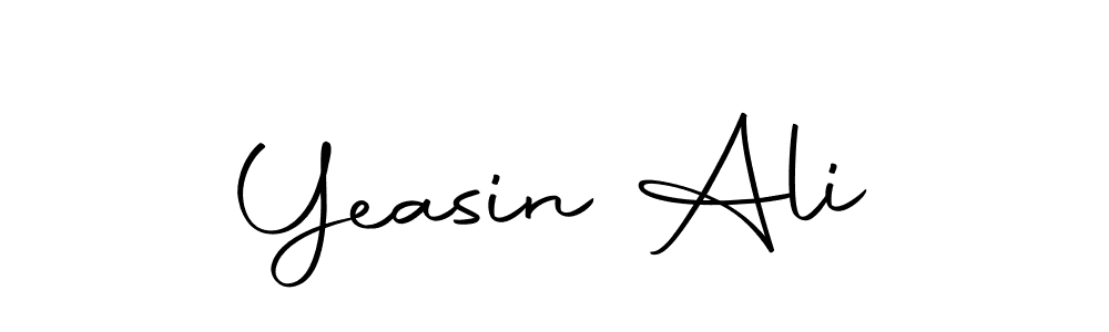 How to make Yeasin Ali name signature. Use Autography-DOLnW style for creating short signs online. This is the latest handwritten sign. Yeasin Ali signature style 10 images and pictures png