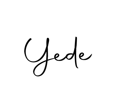 You can use this online signature creator to create a handwritten signature for the name Yede. This is the best online autograph maker. Yede signature style 10 images and pictures png