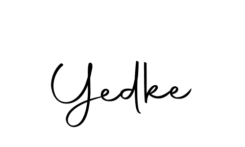 Make a beautiful signature design for name Yedke. With this signature (Autography-DOLnW) style, you can create a handwritten signature for free. Yedke signature style 10 images and pictures png