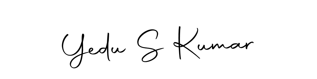 You should practise on your own different ways (Autography-DOLnW) to write your name (Yedu S Kumar) in signature. don't let someone else do it for you. Yedu S Kumar signature style 10 images and pictures png