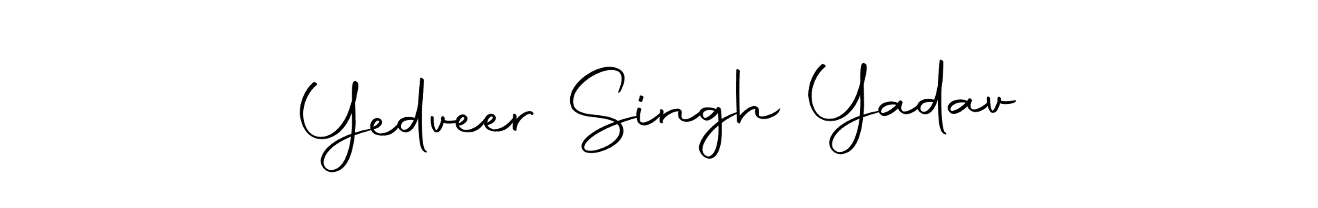Design your own signature with our free online signature maker. With this signature software, you can create a handwritten (Autography-DOLnW) signature for name Yedveer Singh Yadav. Yedveer Singh Yadav signature style 10 images and pictures png