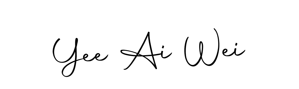 Here are the top 10 professional signature styles for the name Yee Ai Wei. These are the best autograph styles you can use for your name. Yee Ai Wei signature style 10 images and pictures png