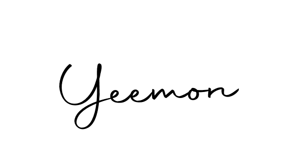 Make a beautiful signature design for name Yeemon. With this signature (Autography-DOLnW) style, you can create a handwritten signature for free. Yeemon signature style 10 images and pictures png