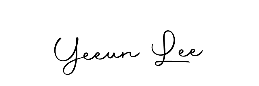 Use a signature maker to create a handwritten signature online. With this signature software, you can design (Autography-DOLnW) your own signature for name Yeeun Lee. Yeeun Lee signature style 10 images and pictures png