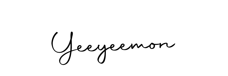 How to make Yeeyeemon name signature. Use Autography-DOLnW style for creating short signs online. This is the latest handwritten sign. Yeeyeemon signature style 10 images and pictures png