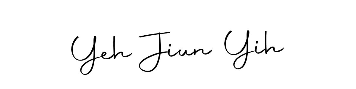 Design your own signature with our free online signature maker. With this signature software, you can create a handwritten (Autography-DOLnW) signature for name Yeh Jiun Yih. Yeh Jiun Yih signature style 10 images and pictures png