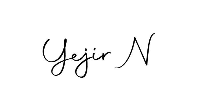 Similarly Autography-DOLnW is the best handwritten signature design. Signature creator online .You can use it as an online autograph creator for name Yejir N. Yejir N signature style 10 images and pictures png