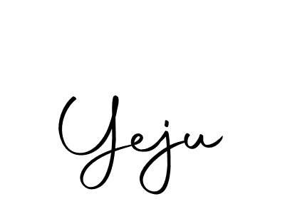 Yeju stylish signature style. Best Handwritten Sign (Autography-DOLnW) for my name. Handwritten Signature Collection Ideas for my name Yeju. Yeju signature style 10 images and pictures png