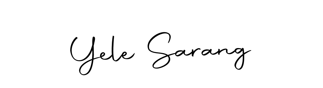 How to make Yele Sarang signature? Autography-DOLnW is a professional autograph style. Create handwritten signature for Yele Sarang name. Yele Sarang signature style 10 images and pictures png