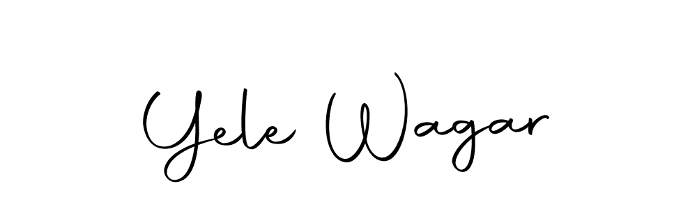 Design your own signature with our free online signature maker. With this signature software, you can create a handwritten (Autography-DOLnW) signature for name Yele Wagar. Yele Wagar signature style 10 images and pictures png
