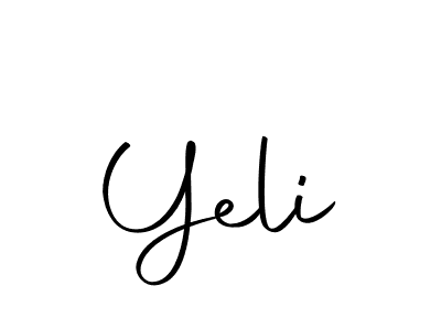 Similarly Autography-DOLnW is the best handwritten signature design. Signature creator online .You can use it as an online autograph creator for name Yeli. Yeli signature style 10 images and pictures png