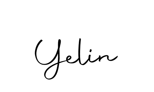 Create a beautiful signature design for name Yelin. With this signature (Autography-DOLnW) fonts, you can make a handwritten signature for free. Yelin signature style 10 images and pictures png