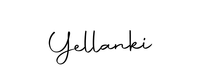Design your own signature with our free online signature maker. With this signature software, you can create a handwritten (Autography-DOLnW) signature for name Yellanki. Yellanki signature style 10 images and pictures png