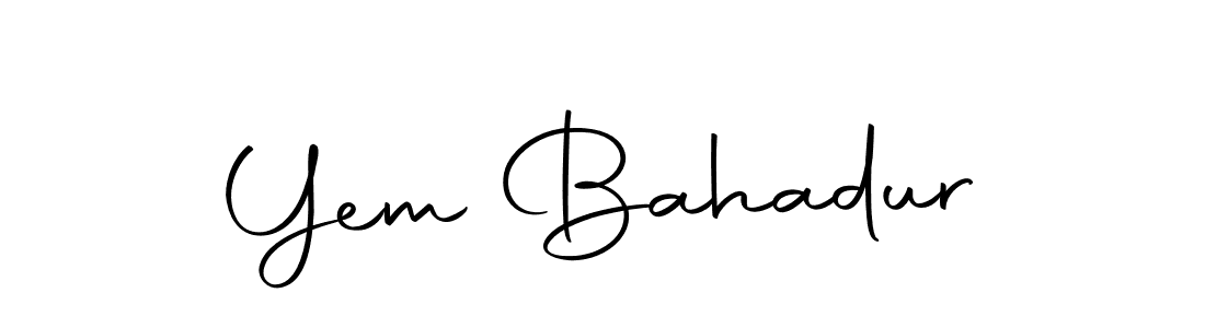 You can use this online signature creator to create a handwritten signature for the name Yem Bahadur. This is the best online autograph maker. Yem Bahadur signature style 10 images and pictures png