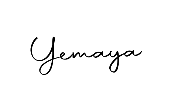 Use a signature maker to create a handwritten signature online. With this signature software, you can design (Autography-DOLnW) your own signature for name Yemaya. Yemaya signature style 10 images and pictures png