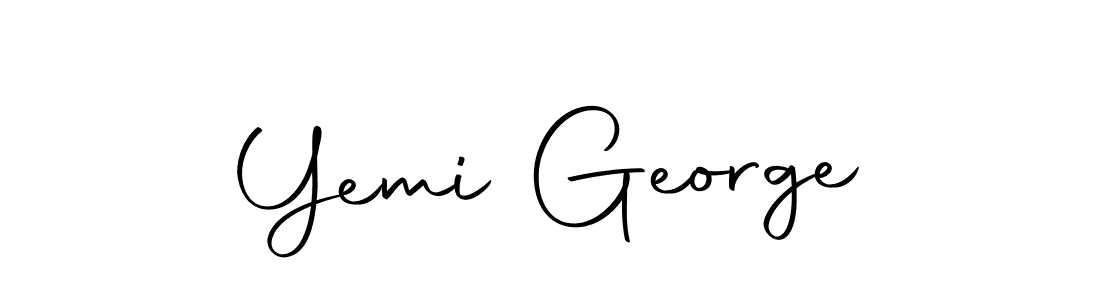 Make a short Yemi George signature style. Manage your documents anywhere anytime using Autography-DOLnW. Create and add eSignatures, submit forms, share and send files easily. Yemi George signature style 10 images and pictures png