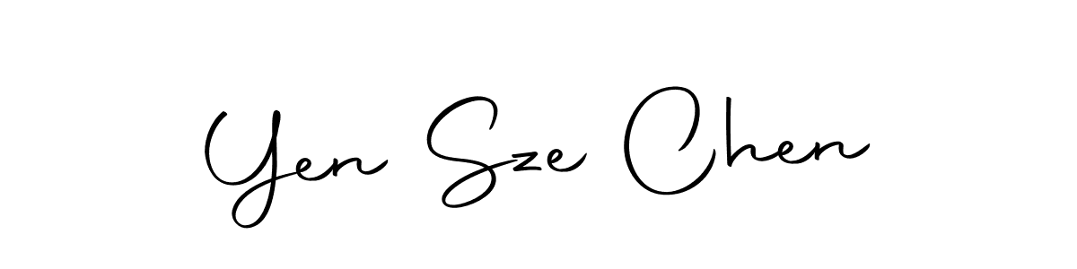 The best way (Autography-DOLnW) to make a short signature is to pick only two or three words in your name. The name Yen Sze Chen include a total of six letters. For converting this name. Yen Sze Chen signature style 10 images and pictures png
