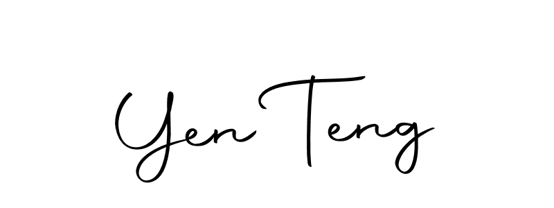 The best way (Autography-DOLnW) to make a short signature is to pick only two or three words in your name. The name Yen Teng include a total of six letters. For converting this name. Yen Teng signature style 10 images and pictures png