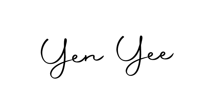 Use a signature maker to create a handwritten signature online. With this signature software, you can design (Autography-DOLnW) your own signature for name Yen Yee. Yen Yee signature style 10 images and pictures png