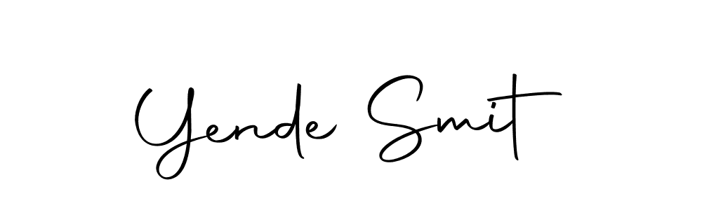 Similarly Autography-DOLnW is the best handwritten signature design. Signature creator online .You can use it as an online autograph creator for name Yende Smit. Yende Smit signature style 10 images and pictures png