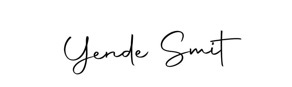 Similarly Autography-DOLnW is the best handwritten signature design. Signature creator online .You can use it as an online autograph creator for name Yende Smit. Yende Smit signature style 10 images and pictures png