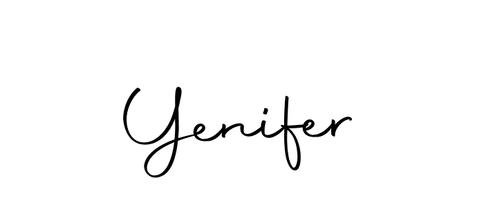 Make a beautiful signature design for name Yenifer. With this signature (Autography-DOLnW) style, you can create a handwritten signature for free. Yenifer signature style 10 images and pictures png