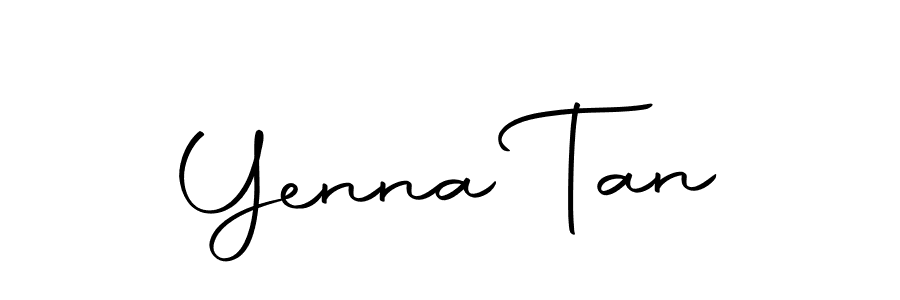 How to make Yenna Tan name signature. Use Autography-DOLnW style for creating short signs online. This is the latest handwritten sign. Yenna Tan signature style 10 images and pictures png