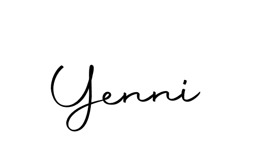 Yenni stylish signature style. Best Handwritten Sign (Autography-DOLnW) for my name. Handwritten Signature Collection Ideas for my name Yenni. Yenni signature style 10 images and pictures png