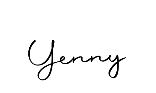 Create a beautiful signature design for name Yenny. With this signature (Autography-DOLnW) fonts, you can make a handwritten signature for free. Yenny signature style 10 images and pictures png