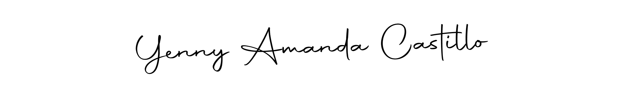You should practise on your own different ways (Autography-DOLnW) to write your name (Yenny Amanda Castillo) in signature. don't let someone else do it for you. Yenny Amanda Castillo signature style 10 images and pictures png