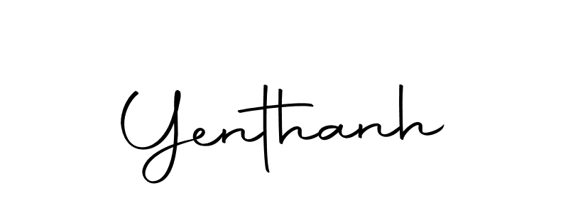 if you are searching for the best signature style for your name Yenthanh. so please give up your signature search. here we have designed multiple signature styles  using Autography-DOLnW. Yenthanh signature style 10 images and pictures png