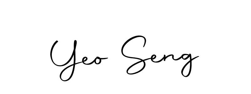 Design your own signature with our free online signature maker. With this signature software, you can create a handwritten (Autography-DOLnW) signature for name Yeo Seng. Yeo Seng signature style 10 images and pictures png