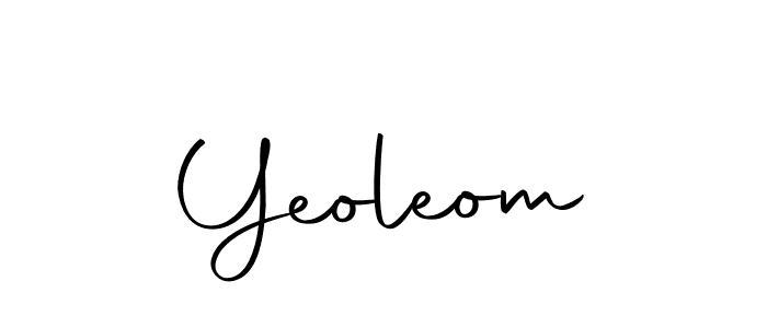 Create a beautiful signature design for name Yeoleom. With this signature (Autography-DOLnW) fonts, you can make a handwritten signature for free. Yeoleom signature style 10 images and pictures png