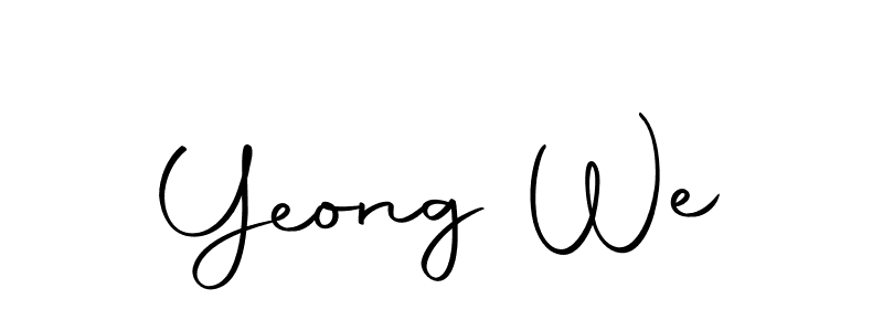 It looks lik you need a new signature style for name Yeong We. Design unique handwritten (Autography-DOLnW) signature with our free signature maker in just a few clicks. Yeong We signature style 10 images and pictures png