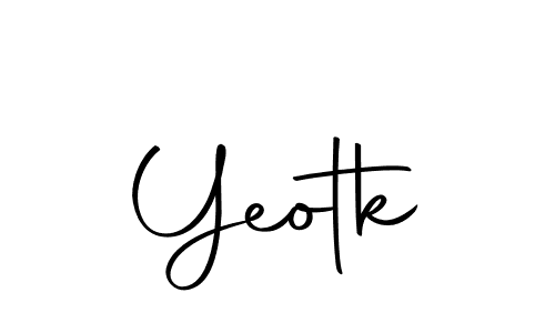 How to make Yeotk signature? Autography-DOLnW is a professional autograph style. Create handwritten signature for Yeotk name. Yeotk signature style 10 images and pictures png