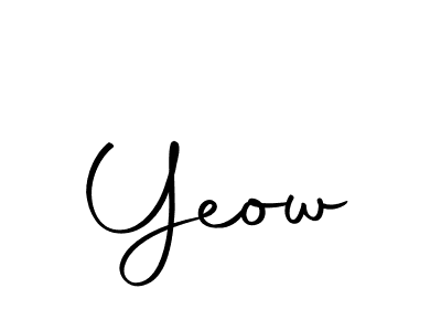 Make a beautiful signature design for name Yeow. With this signature (Autography-DOLnW) style, you can create a handwritten signature for free. Yeow signature style 10 images and pictures png