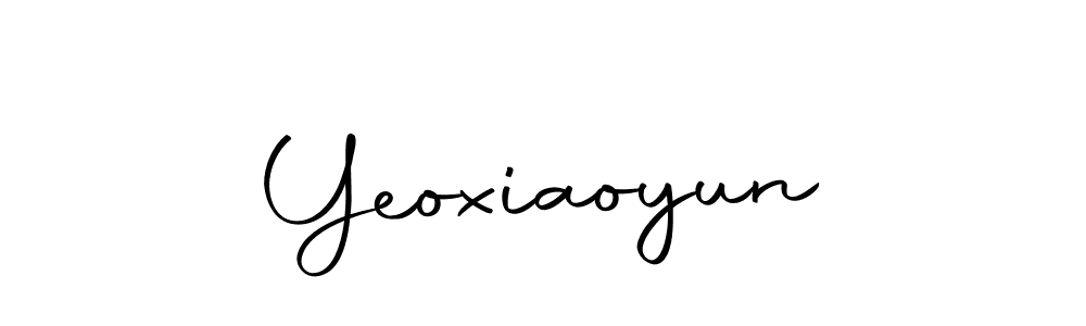 The best way (Autography-DOLnW) to make a short signature is to pick only two or three words in your name. The name Yeoxiaoyun include a total of six letters. For converting this name. Yeoxiaoyun signature style 10 images and pictures png