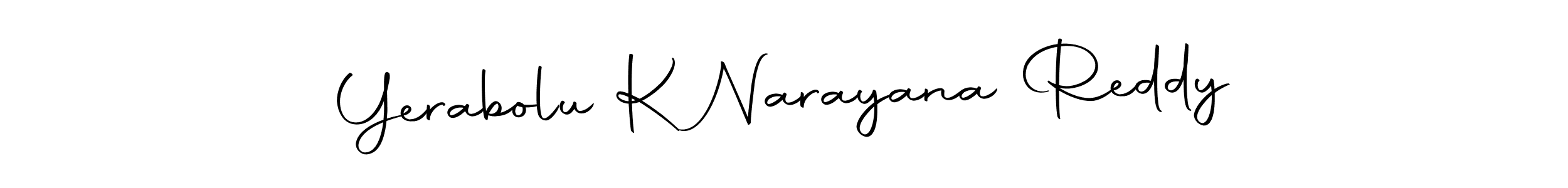 Make a short Yerabolu K Narayana Reddy signature style. Manage your documents anywhere anytime using Autography-DOLnW. Create and add eSignatures, submit forms, share and send files easily. Yerabolu K Narayana Reddy signature style 10 images and pictures png