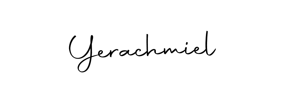 Make a beautiful signature design for name Yerachmiel. With this signature (Autography-DOLnW) style, you can create a handwritten signature for free. Yerachmiel signature style 10 images and pictures png