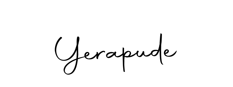 Create a beautiful signature design for name Yerapude. With this signature (Autography-DOLnW) fonts, you can make a handwritten signature for free. Yerapude signature style 10 images and pictures png