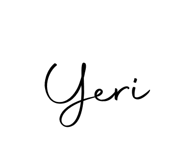 Design your own signature with our free online signature maker. With this signature software, you can create a handwritten (Autography-DOLnW) signature for name Yeri. Yeri signature style 10 images and pictures png