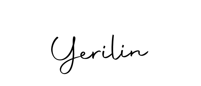 You should practise on your own different ways (Autography-DOLnW) to write your name (Yerilin) in signature. don't let someone else do it for you. Yerilin signature style 10 images and pictures png