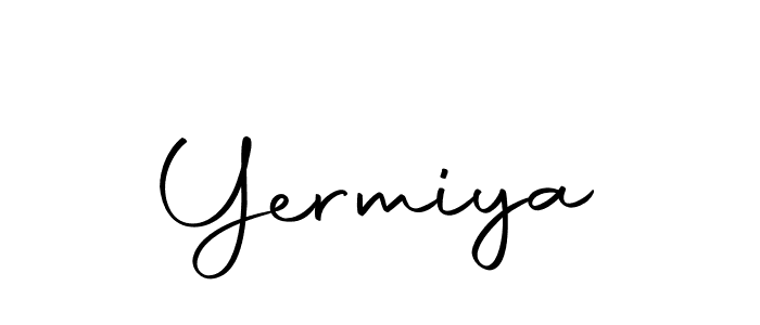 Design your own signature with our free online signature maker. With this signature software, you can create a handwritten (Autography-DOLnW) signature for name Yermiya. Yermiya signature style 10 images and pictures png