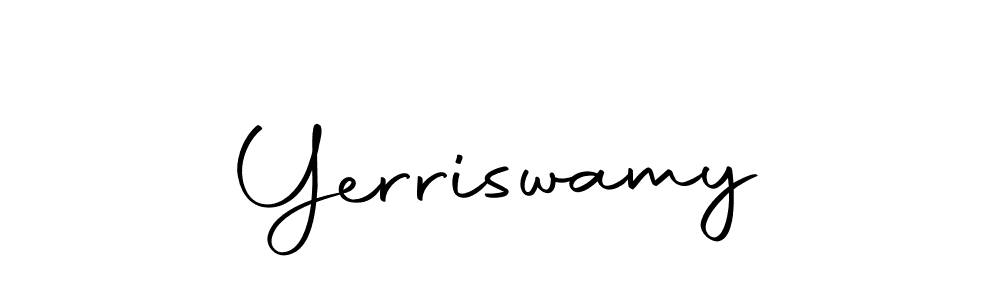 Design your own signature with our free online signature maker. With this signature software, you can create a handwritten (Autography-DOLnW) signature for name Yerriswamy. Yerriswamy signature style 10 images and pictures png