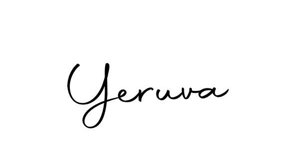 Here are the top 10 professional signature styles for the name Yeruva. These are the best autograph styles you can use for your name. Yeruva signature style 10 images and pictures png