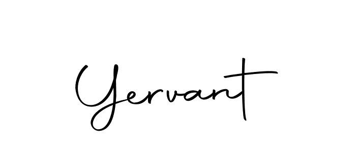 Yervant stylish signature style. Best Handwritten Sign (Autography-DOLnW) for my name. Handwritten Signature Collection Ideas for my name Yervant. Yervant signature style 10 images and pictures png