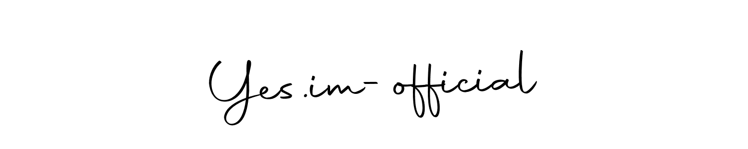 How to make Yes.im-official signature? Autography-DOLnW is a professional autograph style. Create handwritten signature for Yes.im-official name. Yes.im-official signature style 10 images and pictures png