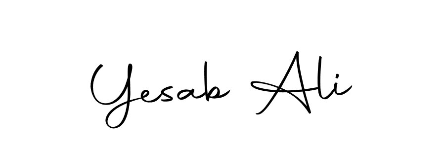 Design your own signature with our free online signature maker. With this signature software, you can create a handwritten (Autography-DOLnW) signature for name Yesab Ali. Yesab Ali signature style 10 images and pictures png