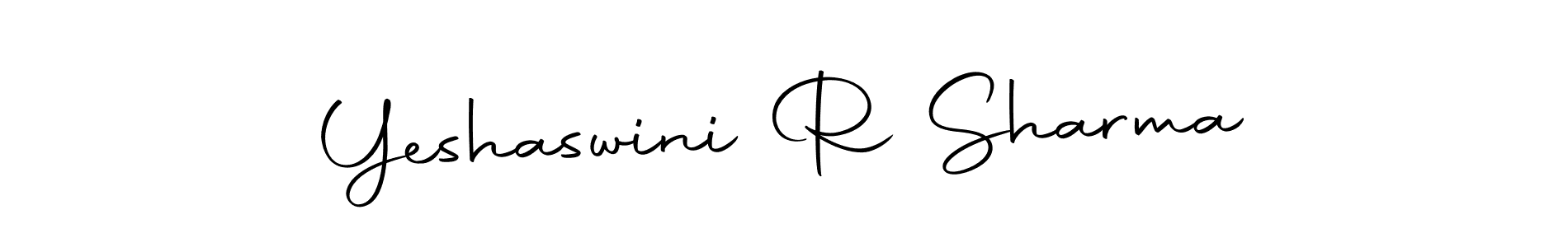 How to make Yeshaswini R Sharma signature? Autography-DOLnW is a professional autograph style. Create handwritten signature for Yeshaswini R Sharma name. Yeshaswini R Sharma signature style 10 images and pictures png